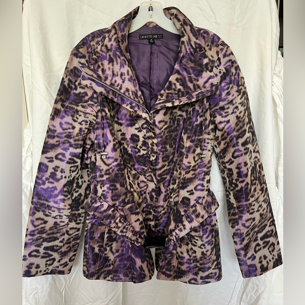 Lafayette 148 size 14 light weight iridescent jacket